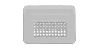 Porte-cartes pratique en plastique PU Louni - Marquage Verso