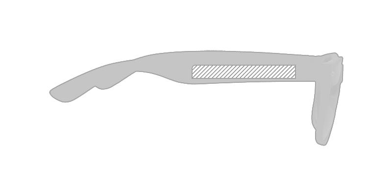 OBG.PUB - Lunettes de soleil en plastique PP Nomey - Marquage branche droite Lunettes de soleil en plastique PP Nomey - Marquage branche droite