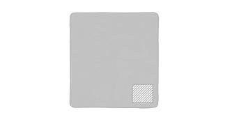 Couverture pique-nique en matière rPET Alpes - Marquage Recto