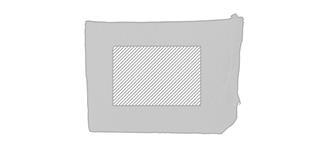 Trousse de toilette toile de jute laminé Lindakha - Marquage Recto