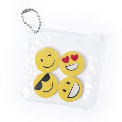 Set gommes en forme amusante d'emoji Matek