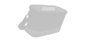 Sac isotherme double ton avec finition liège Haers - Impression Haut