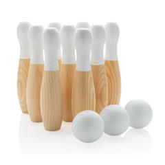 OBG PUB - Jeu de quilles artisanales en bois Bowlling