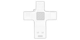 Clé USB OTG universelle Cross - Marquage Recto