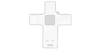 Clé USB OTG universelle Cross - Marquage Verso