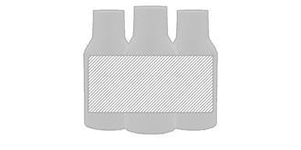 Bouteille compacte en acier inoxydable recyclé Cor - Marquage autour