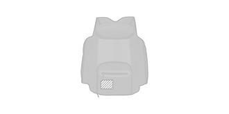 Sac à dos isotherme en polyester/polyéthylène Toy - Impression Bas