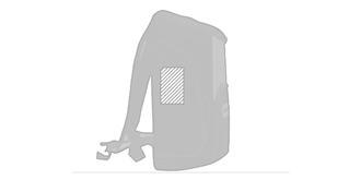 Sac à dos isotherme en polyester/polyéthylène Toy - Impression Droite