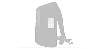 Sac à dos isotherme en polyester/polyéthylène Toy - Impression Gauche