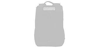 Sac à dos isotherme en polyester recyclé Axer - Impression Haut