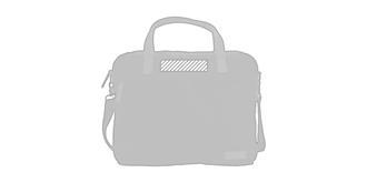 Sac ordinateur en toile 16oz recyclé Bhasha - Impression avant en haut