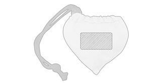 Sac pliable en coton naturel Essonne - Impression Poche