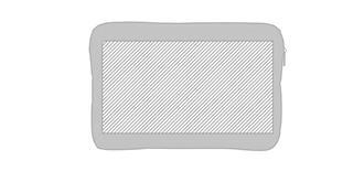 Pochette ordinateur portable 15”en polyester Dinaj - Marquage Verso