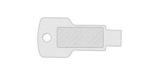 Clé USB en fibre de blé Voiture - Marquage Verso