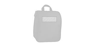 Trousse toilette en polyester avec crochet Destas - Marquage Recto
