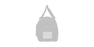 Sac de sport avec poche en polyester 600D Nickey - Impression Gauche