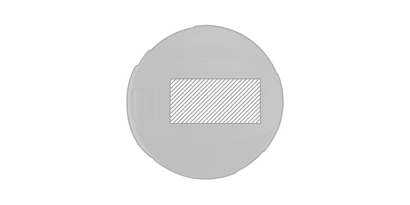 OBG.PUB - Bouteille bicolore de 550ml en forme unique Qouli - Impression Haut Bouteille bicolore de 550ml en forme unique Qouli - Impression Haut