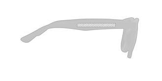 Lunettes de soleil en fibre de paille Sunday - Marquage branche droite