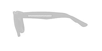 Lunettes de soleil en fibre de paille Sunday - Marquage branche gauche