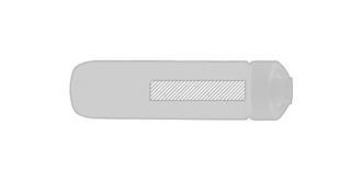 Bouteille d’eau 800ml en tritan/polypropylène Rytu - Impression avant en haut