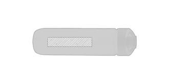 Bouteille d’eau 800ml en tritan/polypropylène Rytu - Marquage Recto