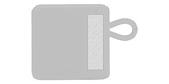 Enceinte waterproof en plastique ABS Horius - Marquage Verso