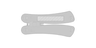 Outil multifonctions robuste Corta - impression avant coté gauche