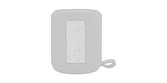 Enceinte sans fil de 3W en bambou Padus - Marquage Verso