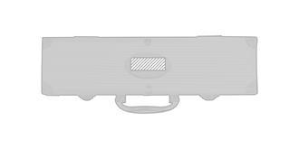 Set barbecue en coffret aluminium Skinner - Marquage Recto