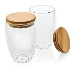 OBG PUB - Set de 2 verres de 350ml avec couvercle Minot