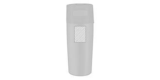Mug Auto antifuite de 300ml en acier Glavard - Impression avant en haut