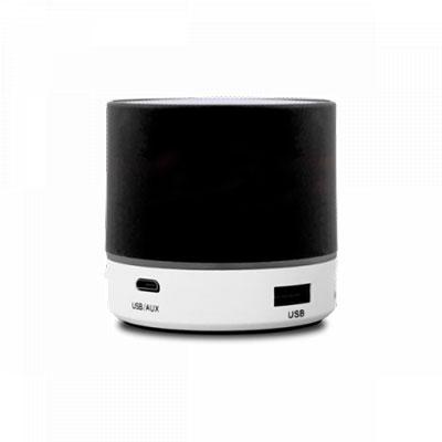 Mini enceinte haut-parleur bluetooth Cylindre Noir