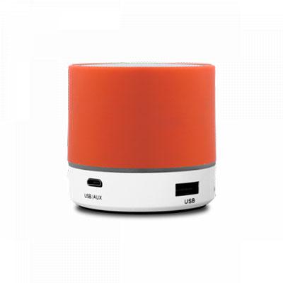 Mini enceinte haut-parleur bluetooth Cylindre Orange