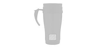 Mug en acier inoxydable de 350ml Cordobas - Impression Bas