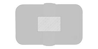 Boîte à lunch en PP avec fourchette Tyrams - impression sur couvercle