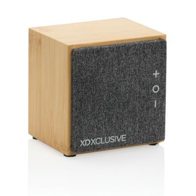 OBG.PUB - Enceinte en bambou de forme cubique 5W Wyase Enceinte en bambou de forme cubique 5W Wyase
