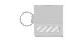 Pochette premiers secours en toile rouge Red - Marquage Recto