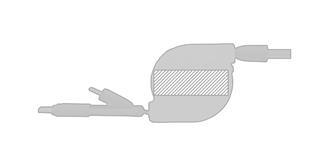 Câble rétractable 3 en 1 rétractable Quadors - Marquage Recto