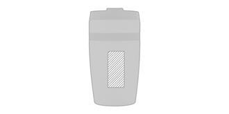 Mug étanche 280 ml à double paroi en acier Sierra - Marquage Verso