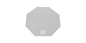 Parapluie 21" automatique PET recyclé/métal Skippe - Impression 1er pan du parapluie