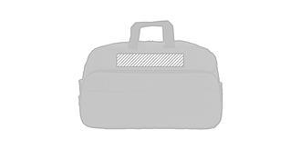 Sac de voyage pratique en PET recyclé Xozius - Impression Haut