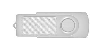 Clé USB en bois twister Tampa - Marquage Verso