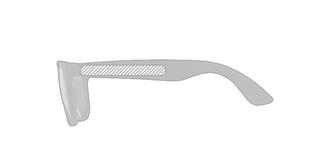 Lunettes de soleil écologiques en bambou Ecolo - Marquage branche gauche