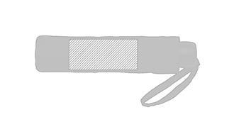 Mini parapluie ouverture manuelle en rPET Lyberta - Impression Poche