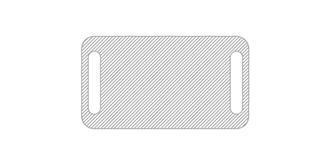 Bracelet en tissu avec plaque plastique Fest - A l'avant