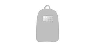 Sac à dos en PET recyclé avec poche Sawouki - Impression avant en haut