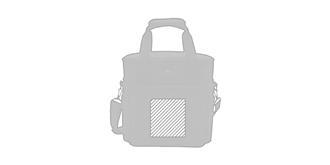 Sac isotherme en polyester 1680D zippé Zorda - Marquage Recto