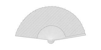 Éventail en bambou et papier Sakura - Marquage Verso