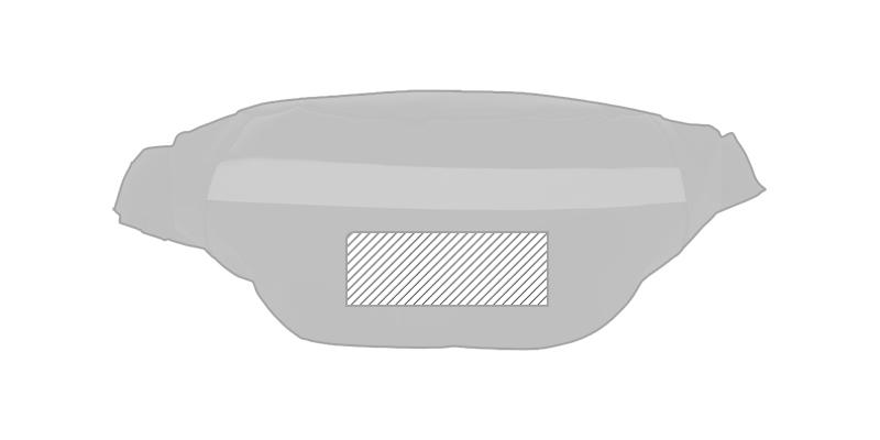 Sac banane bicolore en TPU avec sangle Whiner - A l'avant