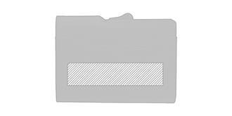 Porte-cartes anti RFID en aluminium/PU Floart - Impression arrière en bas